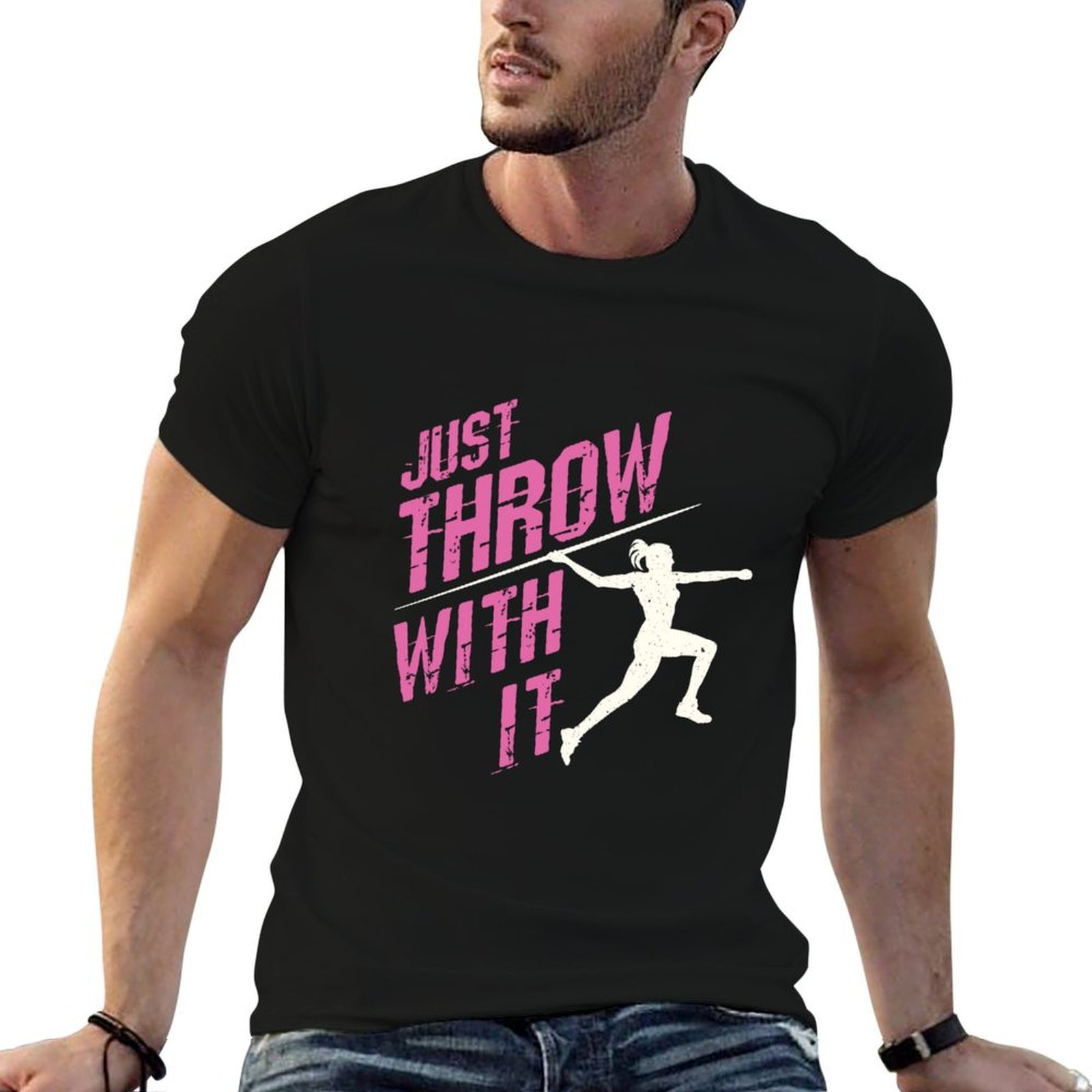 Javelin Throwing - Camiseta feminina Just Throw With It