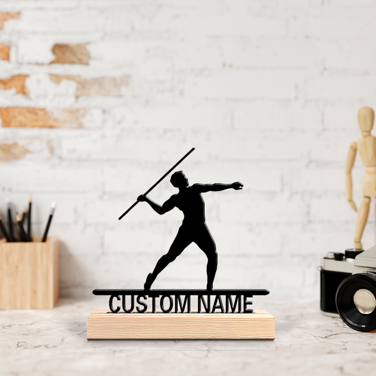 1 peça Estátua de Metal Person - Javelin Throwing avaliação e preço