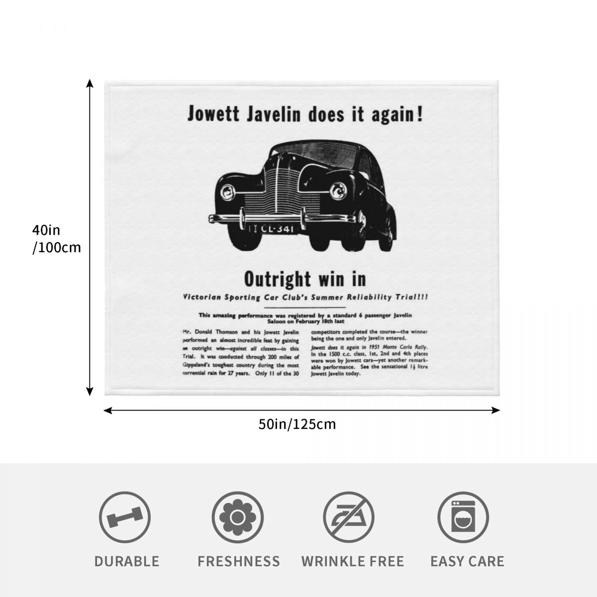 Cobertor JOWETT JAVELIN Dobráv - Javelin Throwing avaliação e preço